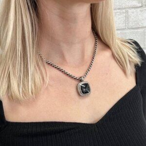 David Yurman Onyx Pendant Necklace Large ?
